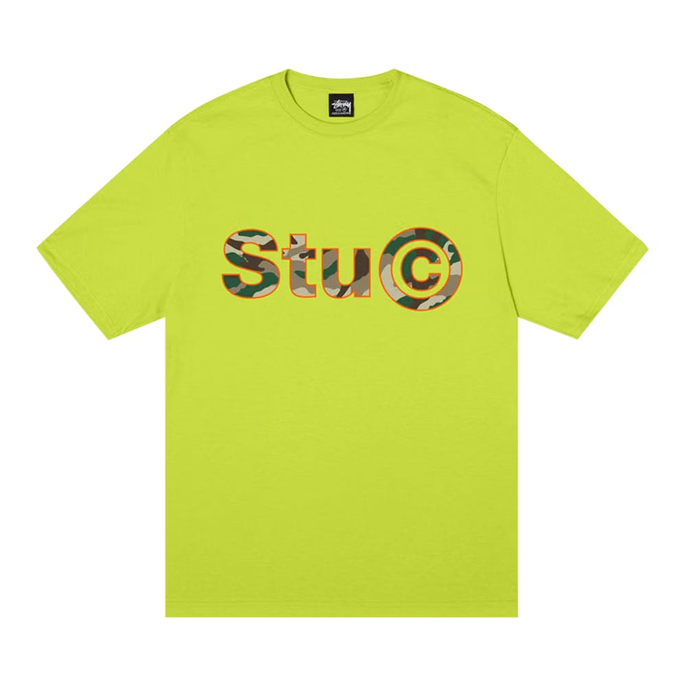 Stussy Stu C. Camo T-Shirt Keylime