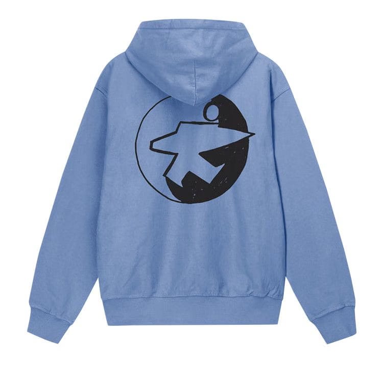Stussy x Our Legacy Work Shop Surfman Pigment Dyed Hoodie Blue