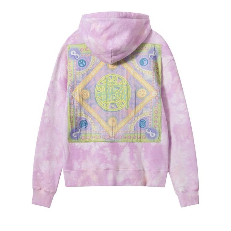 Stussy x Dries Van Noten Bandana Hoodie Lilac