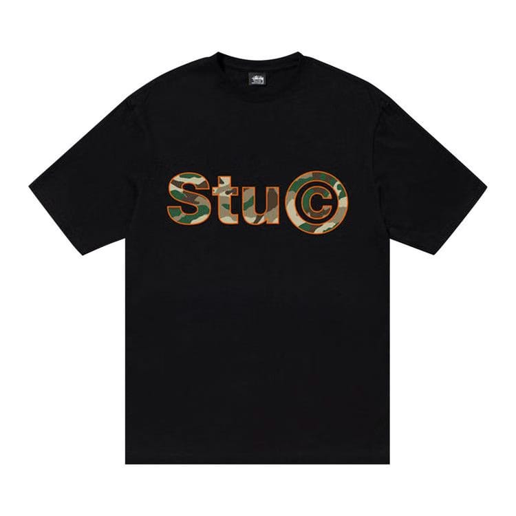 Stussy Stu C. Camo T-Shirt Black