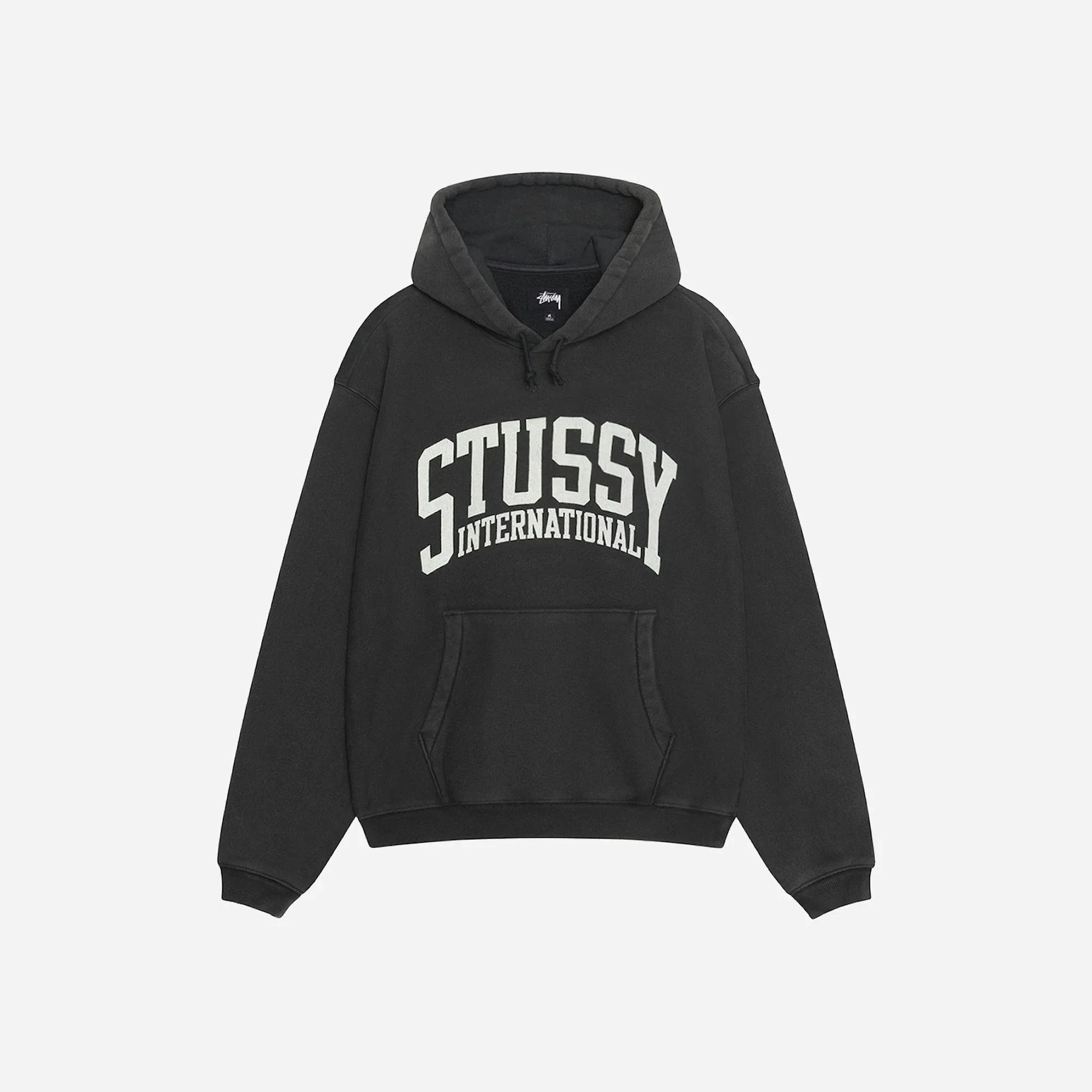 Stussy Relaxed International Hoodie Washed Black