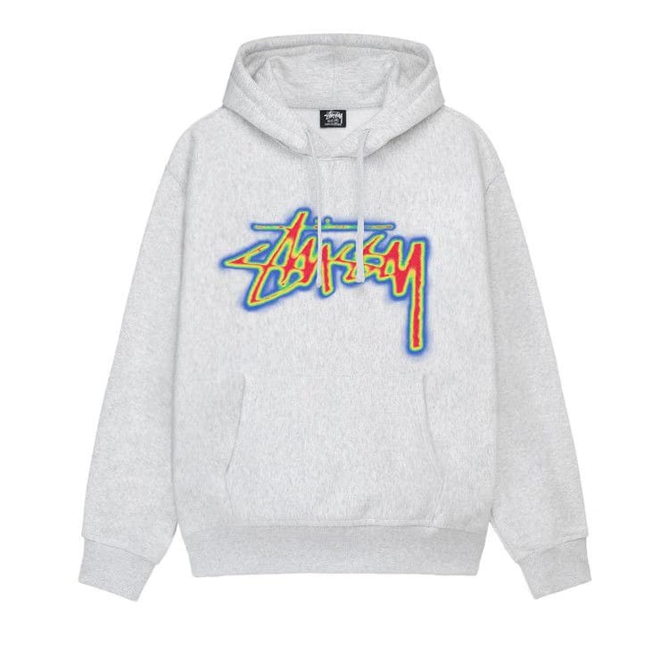 Stussy Thermal Stock Hoodie Ash Heather