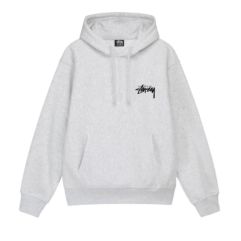 Stussy Plush Hoodie Ash Heather