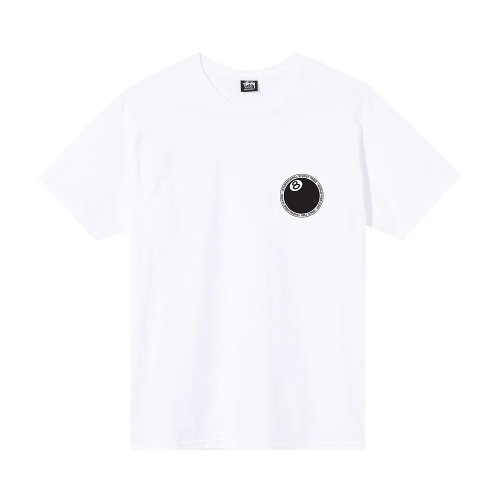 Stussy 8 Ball Dot T-Shirt White