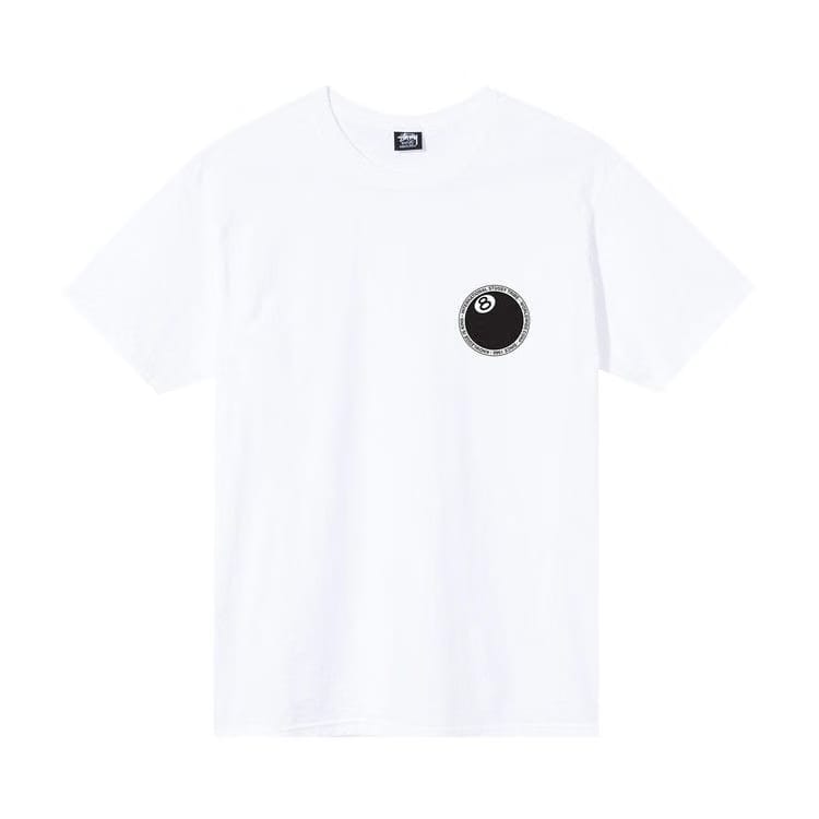 Stussy 8 Ball Dot T-Shirt White