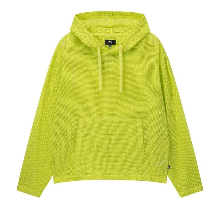 Stussy Cotton Mesh Hoodie Lime