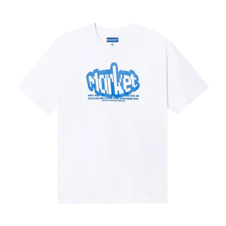 Market Test Nail Scale T-Shirt White