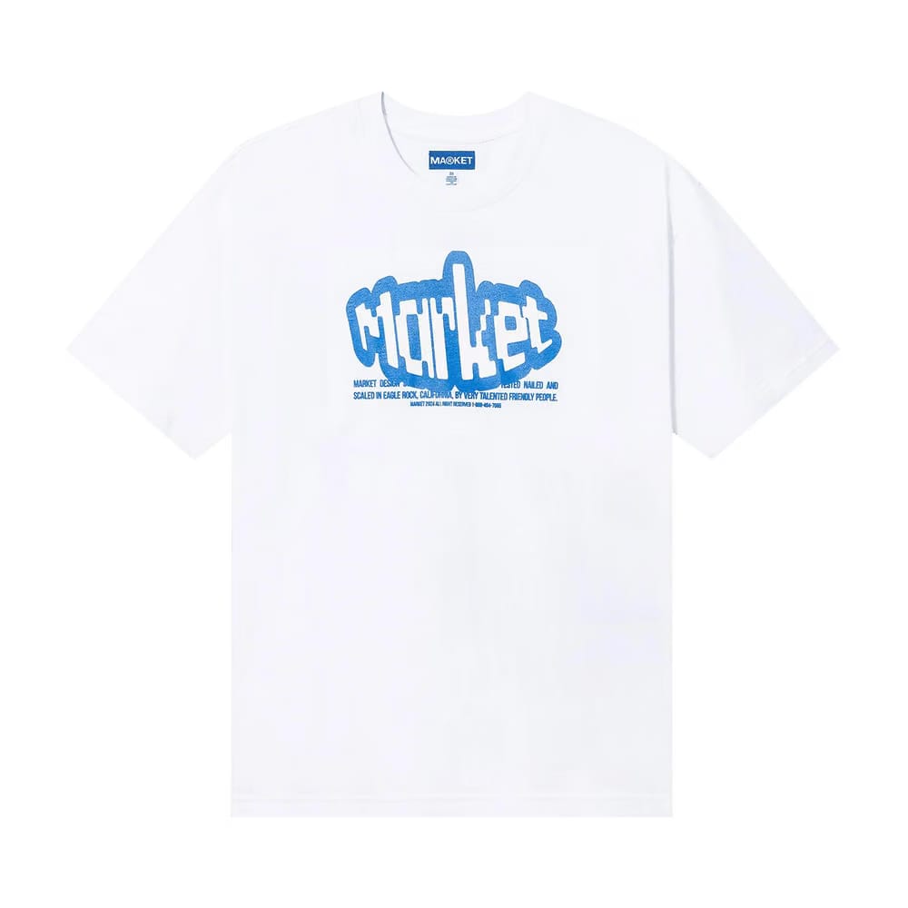 Market Test Nail Scale T-Shirt White