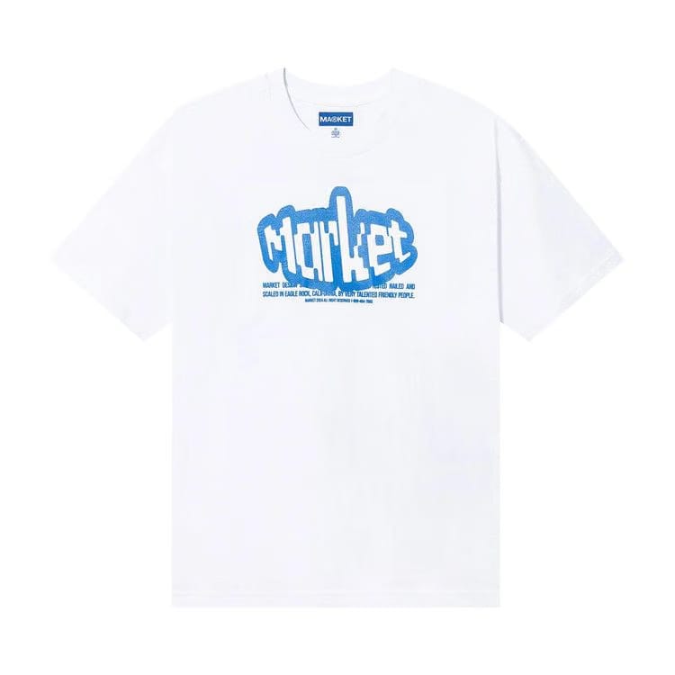 Market Test Nail Scale T-Shirt White