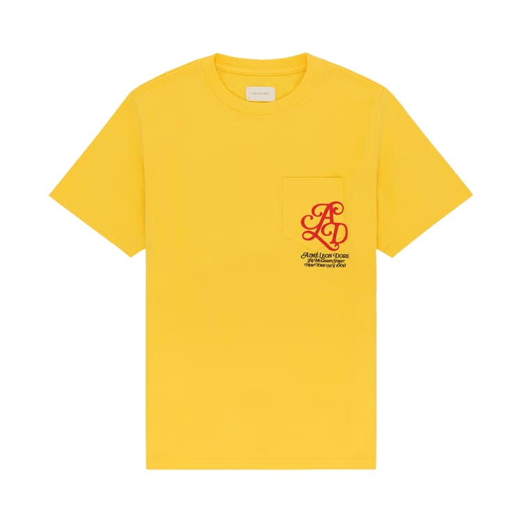 Aimé Leon Dore Monogram Pocket T-Shirt Dandelion
