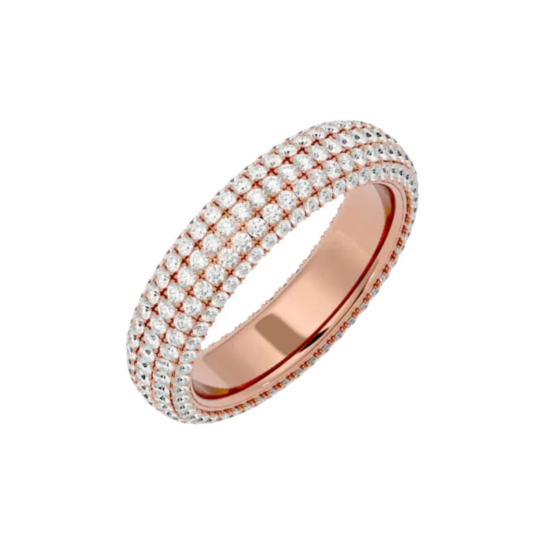FIVE ROW INFINITY BAND ROSE GOLD