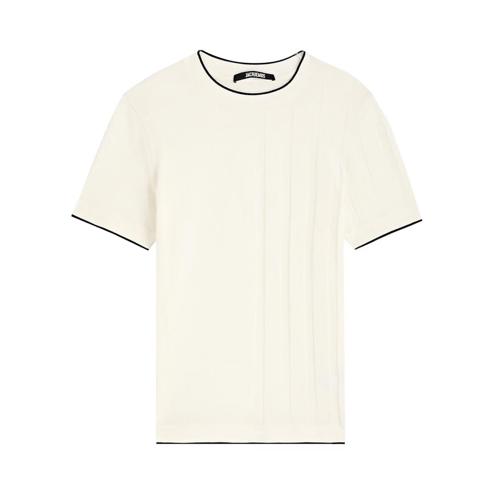 Jacquemus Le Tricot T-Shirt Off White