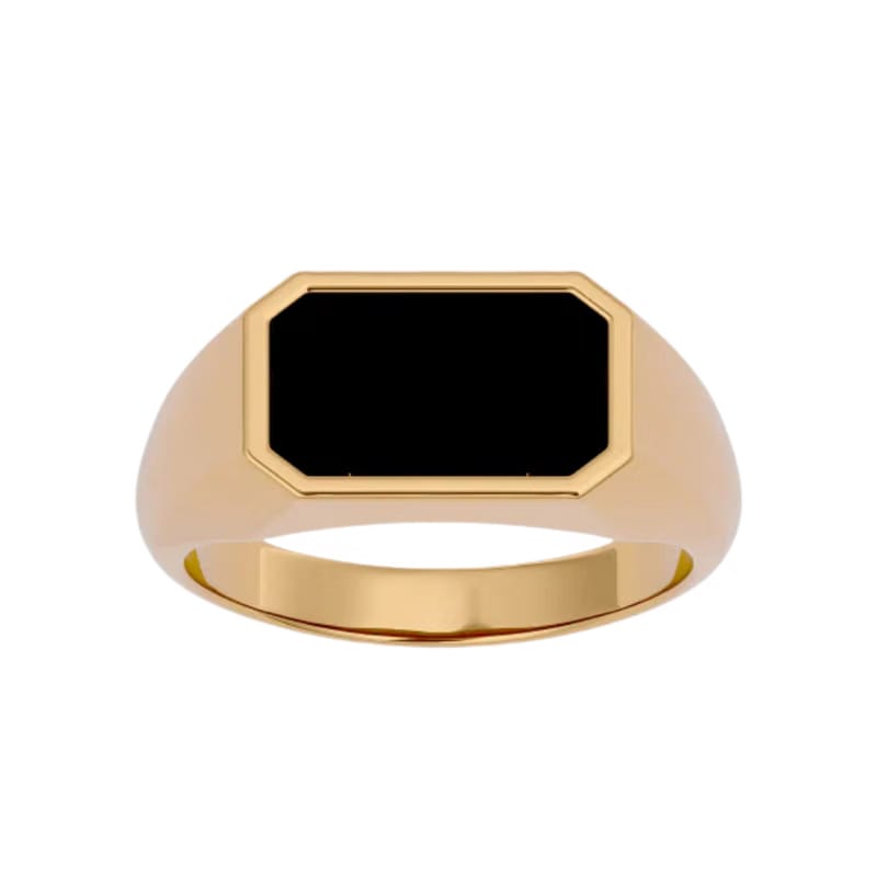 ONYX OBLONG SEAL GOLD
