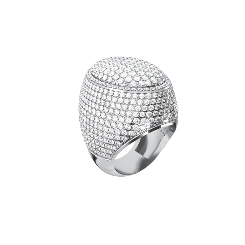 ELLIPSE SEAL RING SILVER