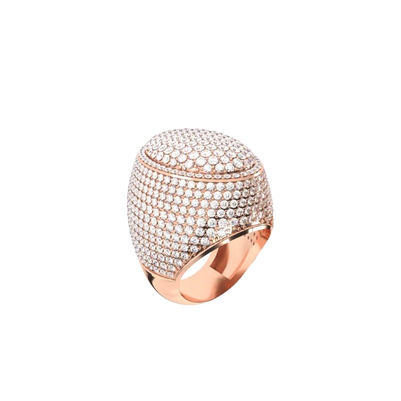 ELLIPSE SEAL RING ROSE GOLD
