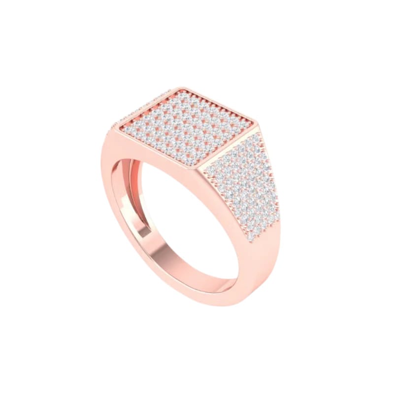 SQUARE SEAL RING ROSE GOLD