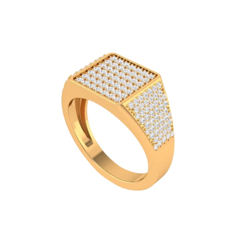 SQUARE SEAL RING GOLD