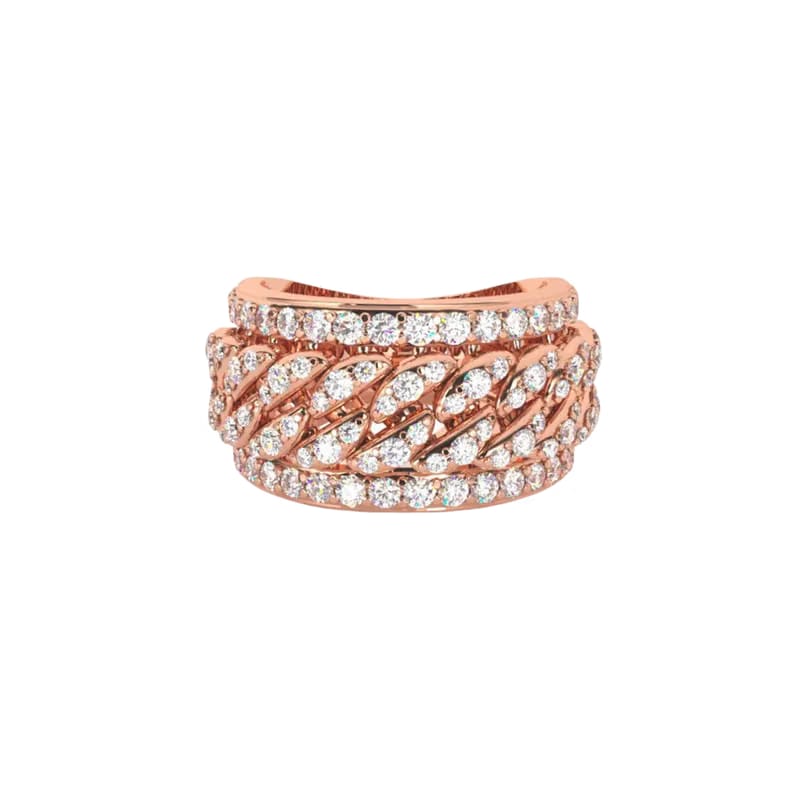 BOLD HAVANA BAND ROSE GOLD