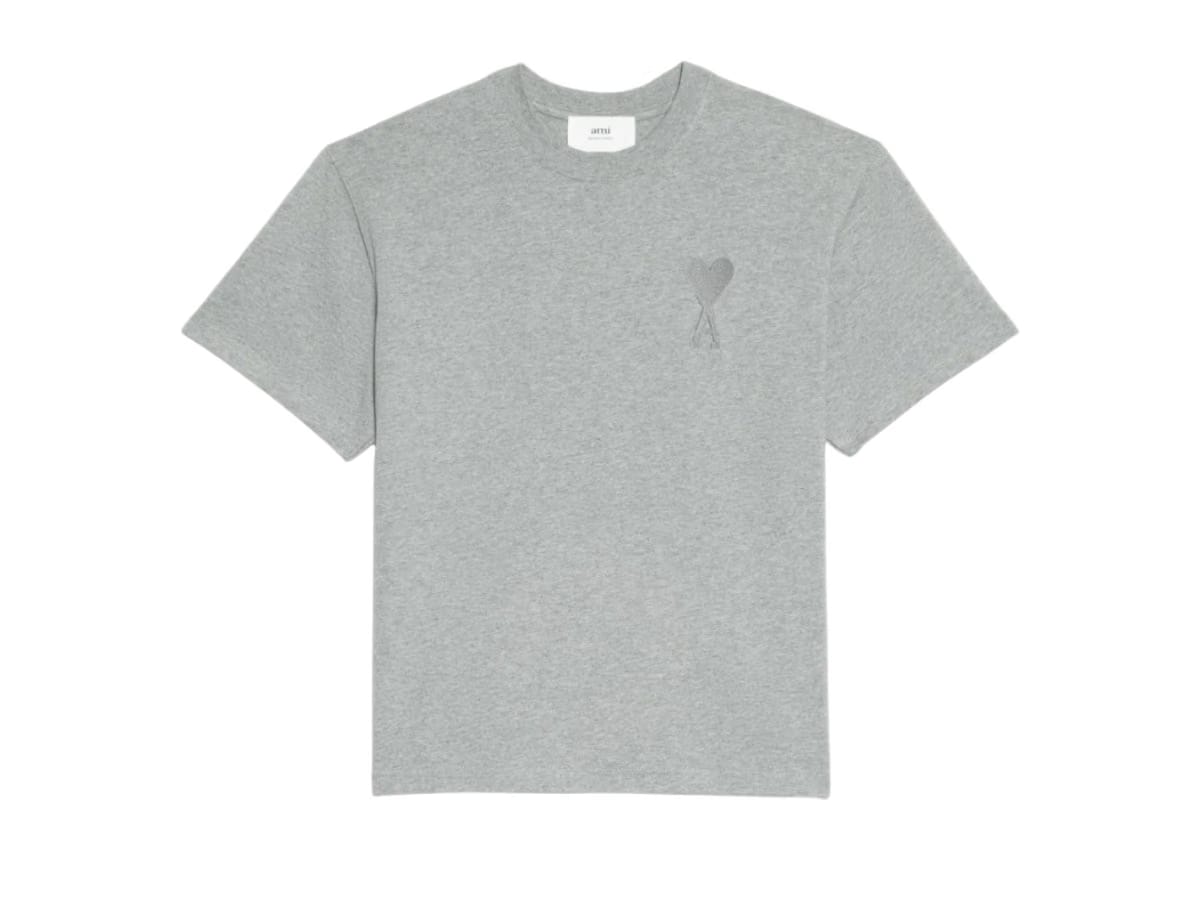 AMI de Coeur Tone-On-Tone T-Shirt Heather Heather Grey