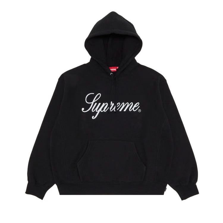 Supreme Raised Script Hoodie Black