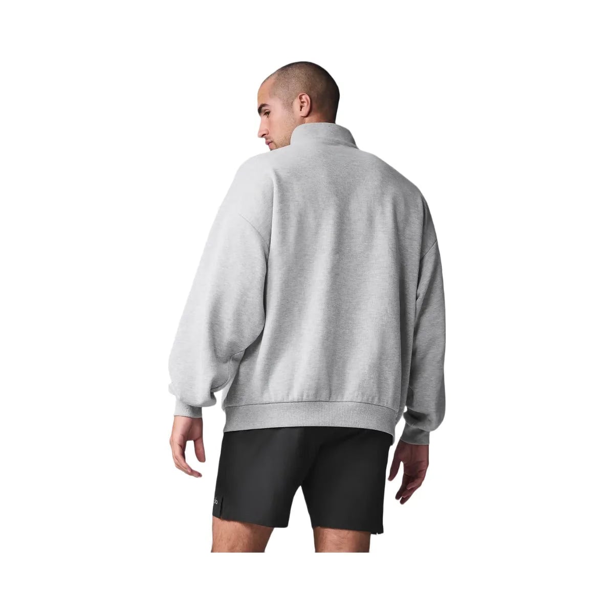 Alo Accolade 1/4 Zip Pullover Athletic Heather Grey