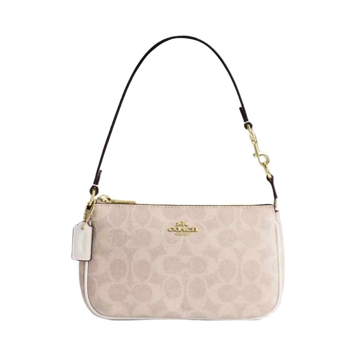 Coach Nolita 19 In Signature Canvas Signature Canvas-Gold-Sand-Chalk