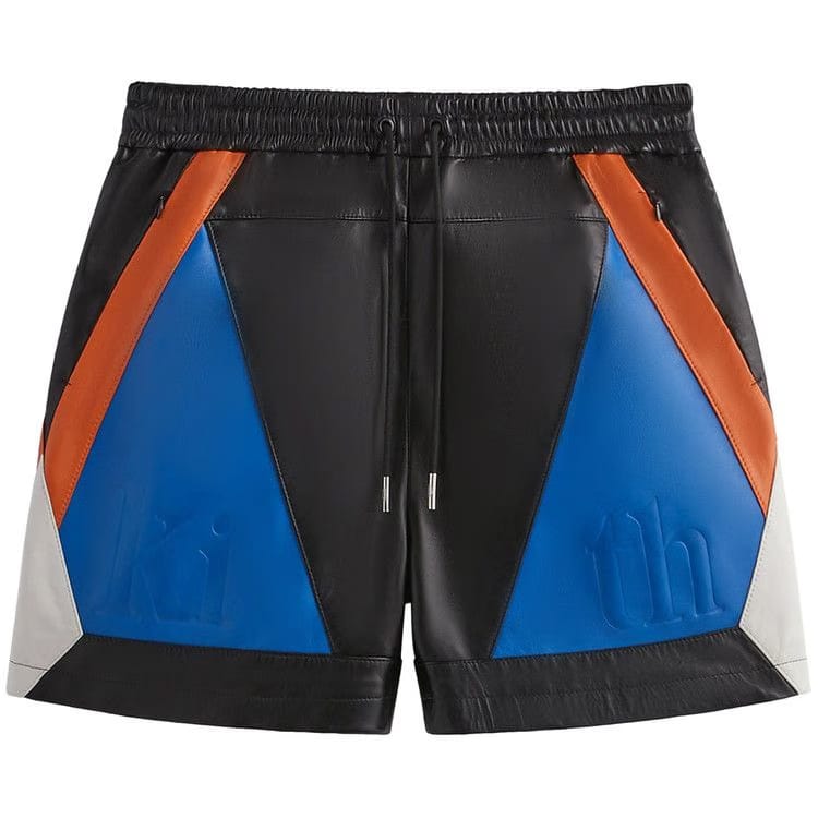 Kith For The New York Knicks Leather Turbo Shorts Black
