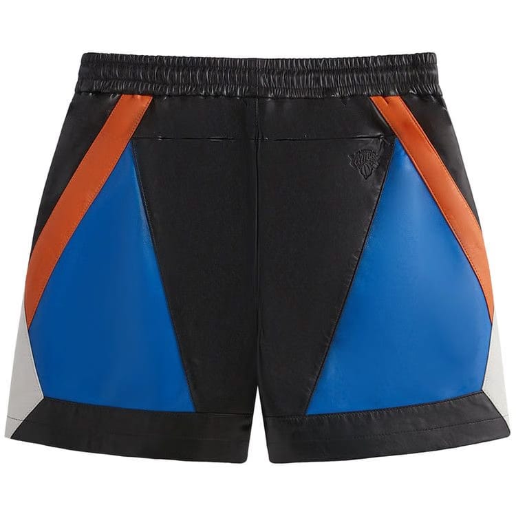 Kith For The New York Knicks Leather Turbo Shorts Black