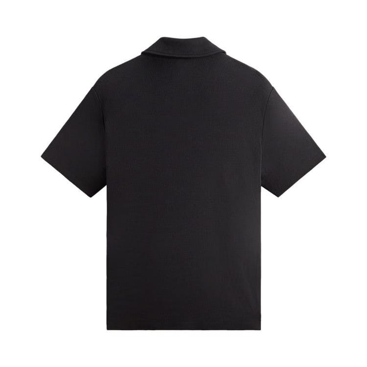 Kith Micro Waffle Drew Polo Black