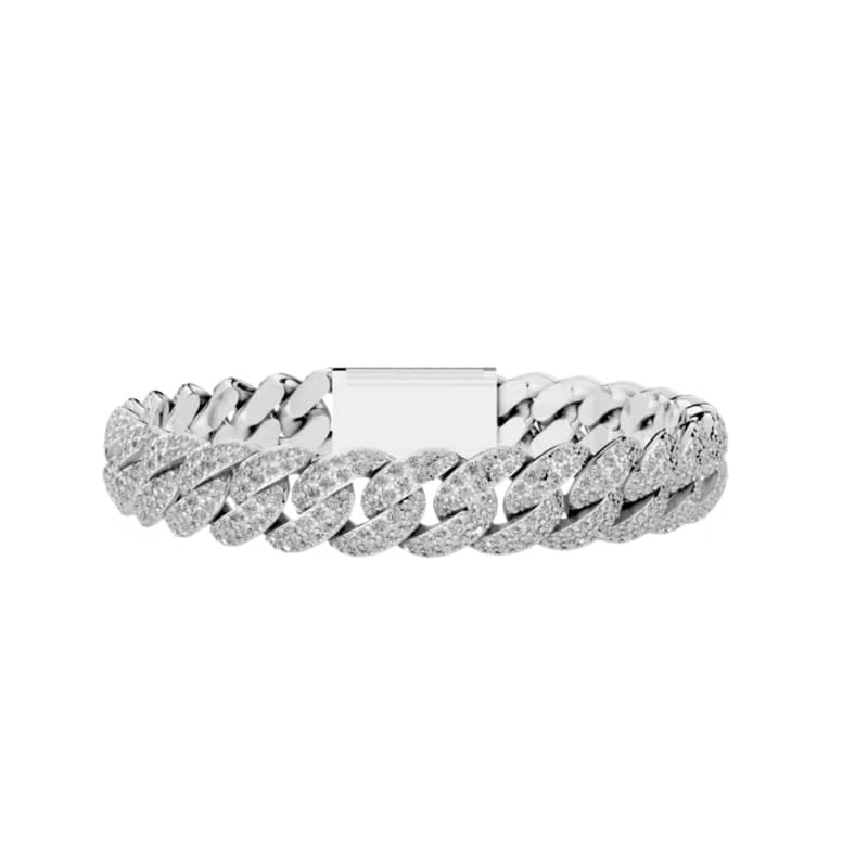 10MM HAVANA LINK SILVER