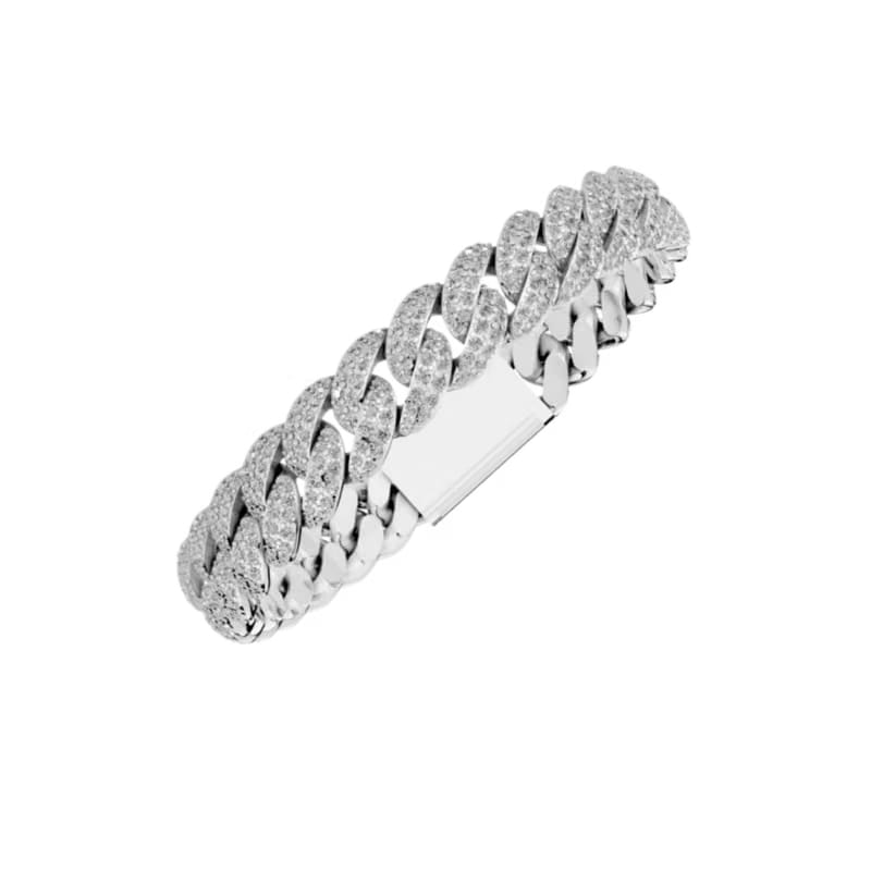 10MM HAVANA LINK SILVER