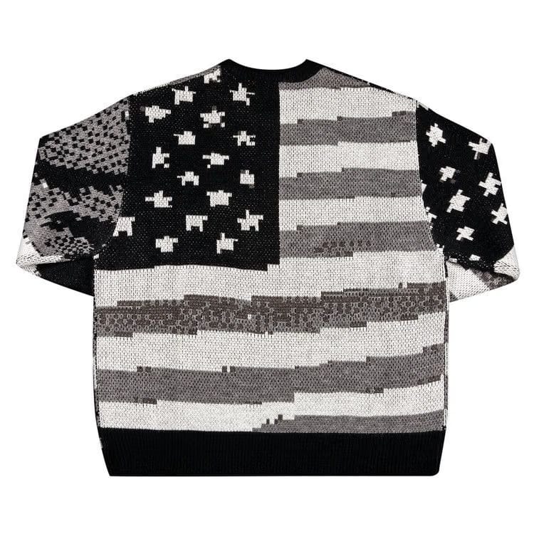 Supreme Digital Flag Sweater Black