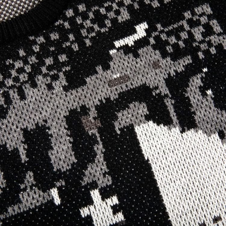 Supreme Digital Flag Sweater Black