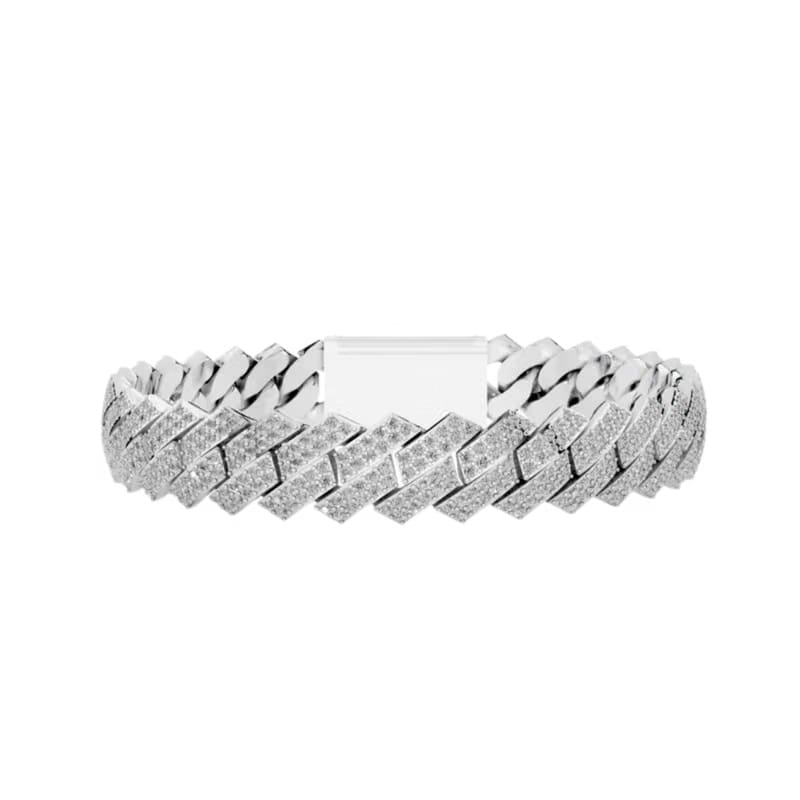 10MM ELEVATED HAVANA LINK SILVER