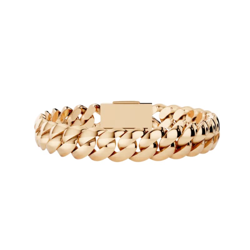 10MM SOLID HAVANA LINK ROSE GOLD