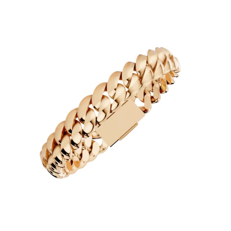 10MM SOLID HAVANA LINK ROSE GOLD