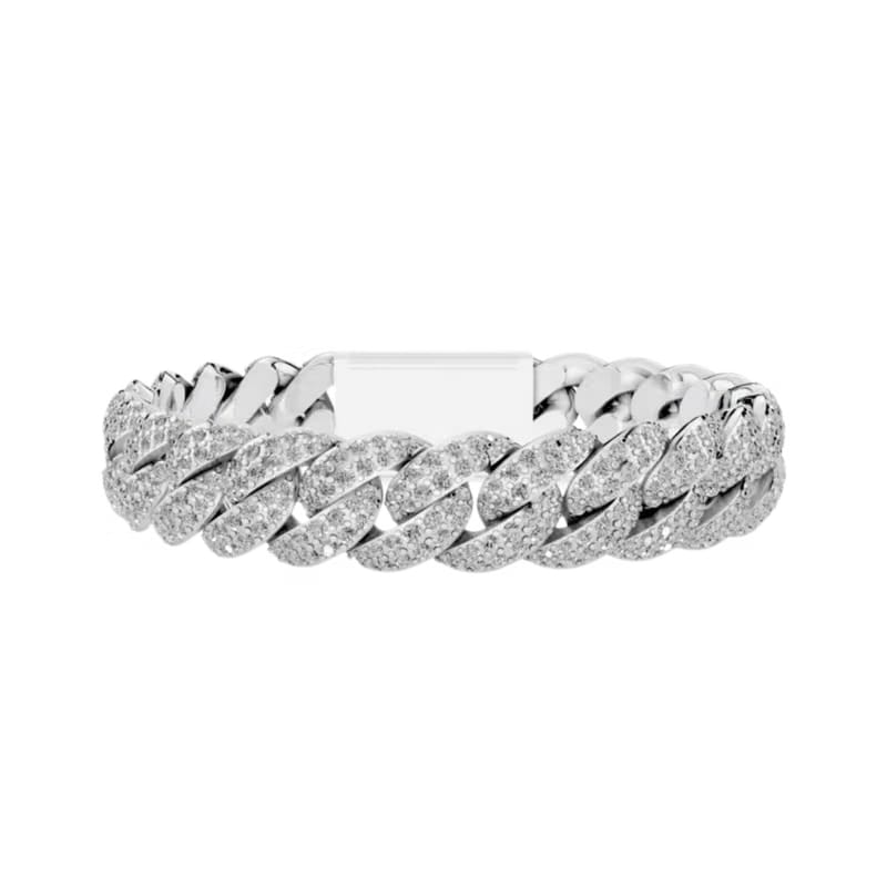 12MM HAVANA LINK SILVER