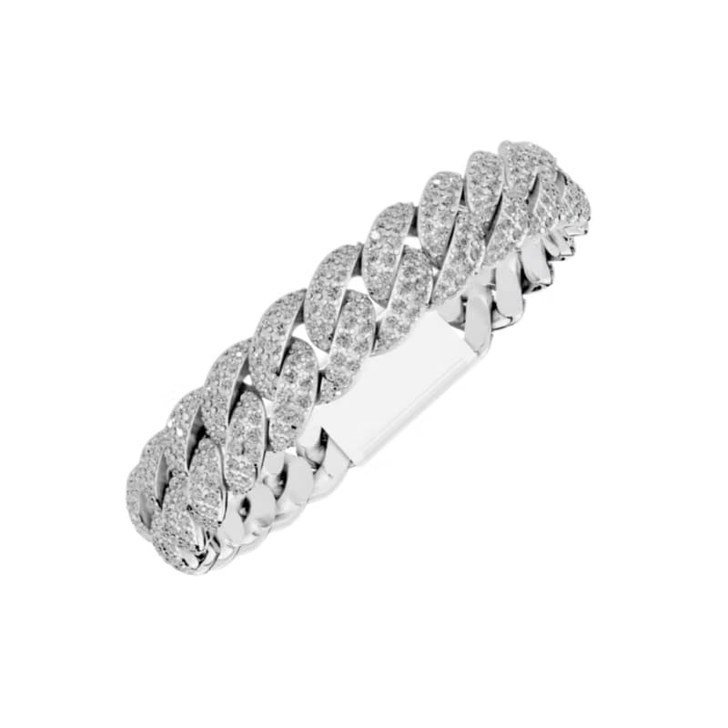 12MM HAVANA LINK SILVER