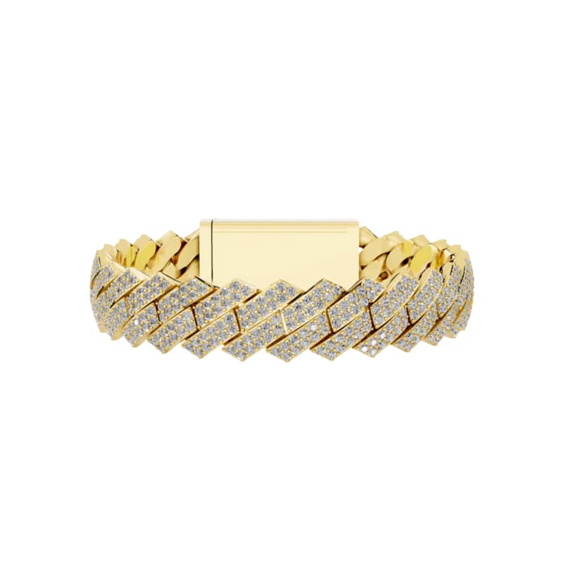 12MM ELEVATED HAVANA LINK GOLD
