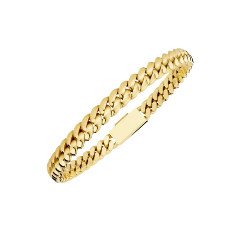 6MM SOLID HAVANA LINK GOLD