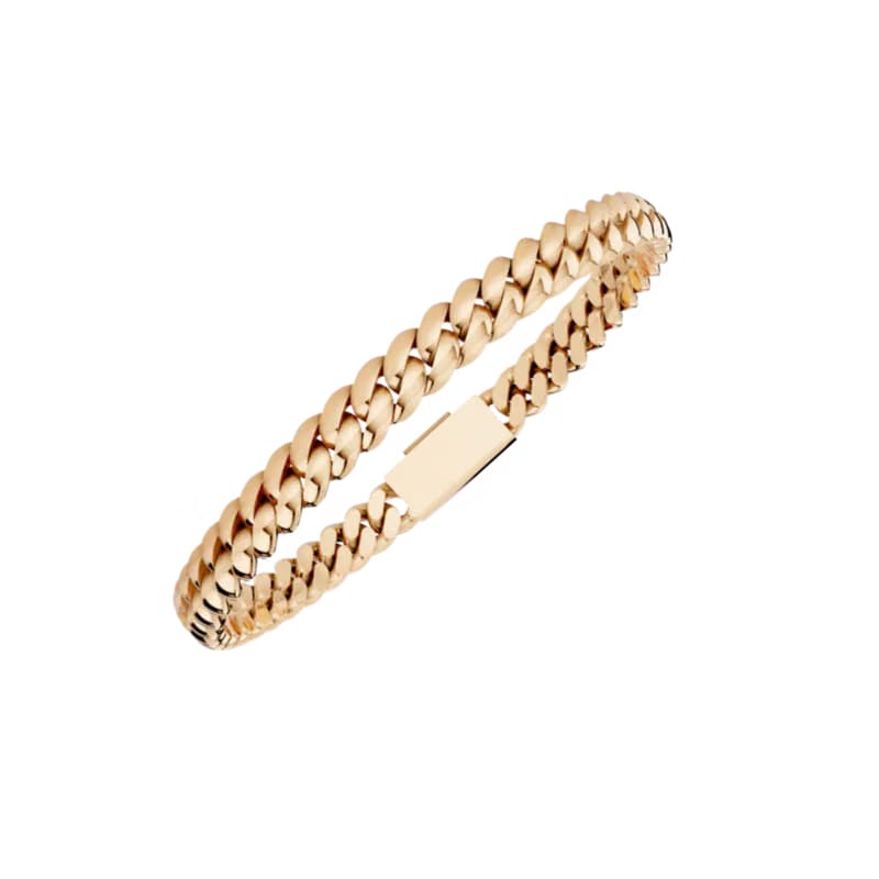 6MM SOLID HAVANA LINK ROSE GOLD