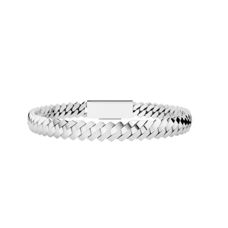 6MM SOLID ELEVATED HAVANA SILVER