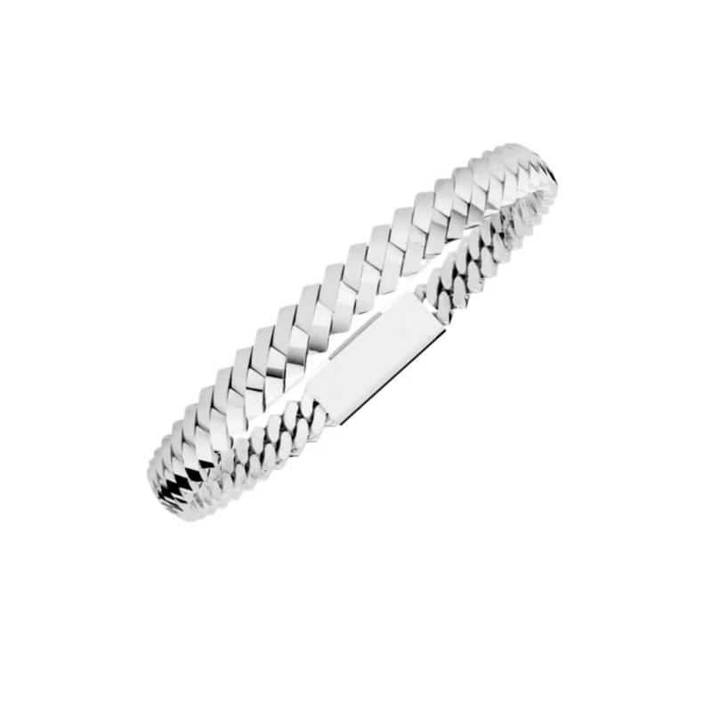 6MM SOLID ELEVATED HAVANA SILVER