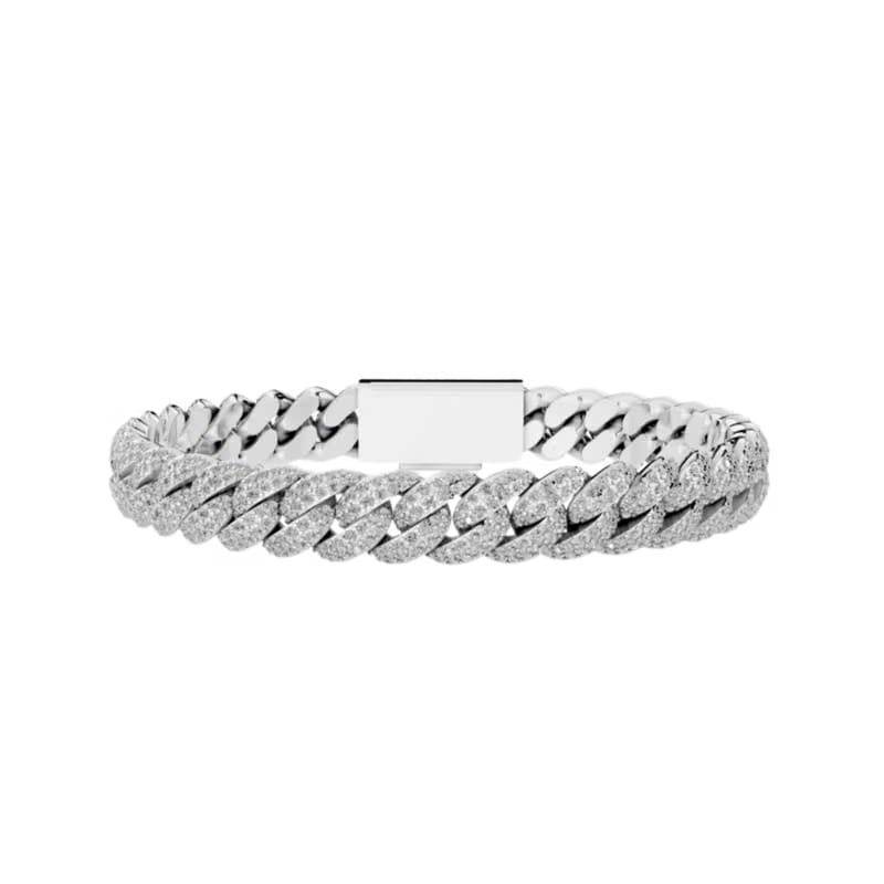 8MM HAVANA LINK SILVER