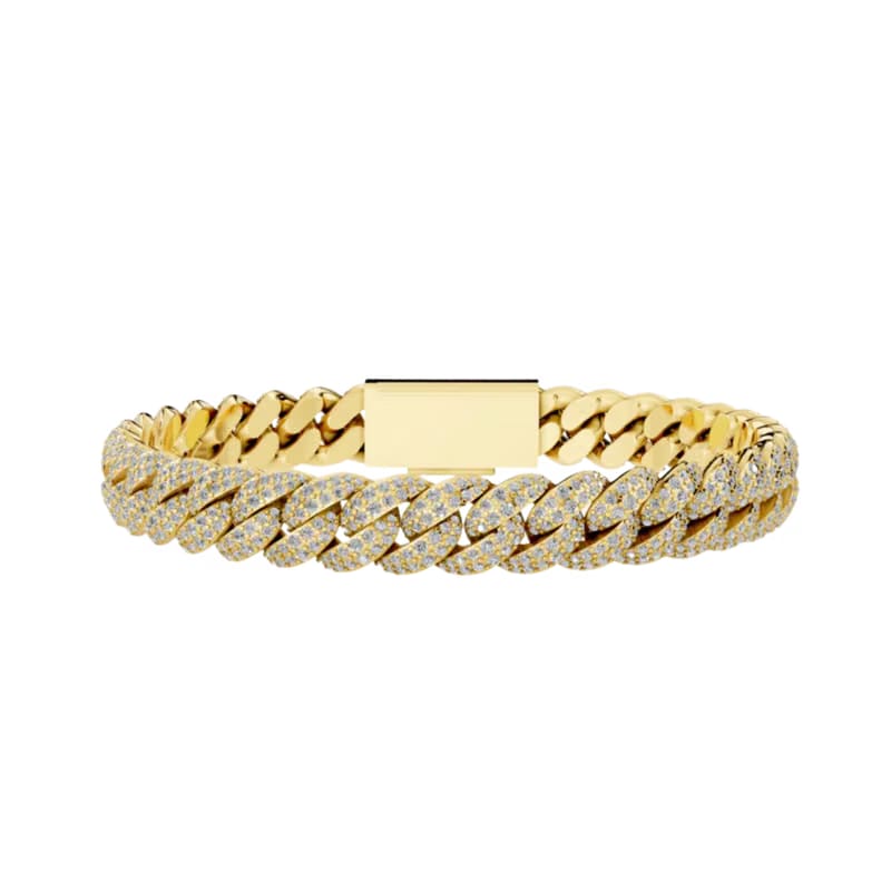 8MM HAVANA LINK GOLD