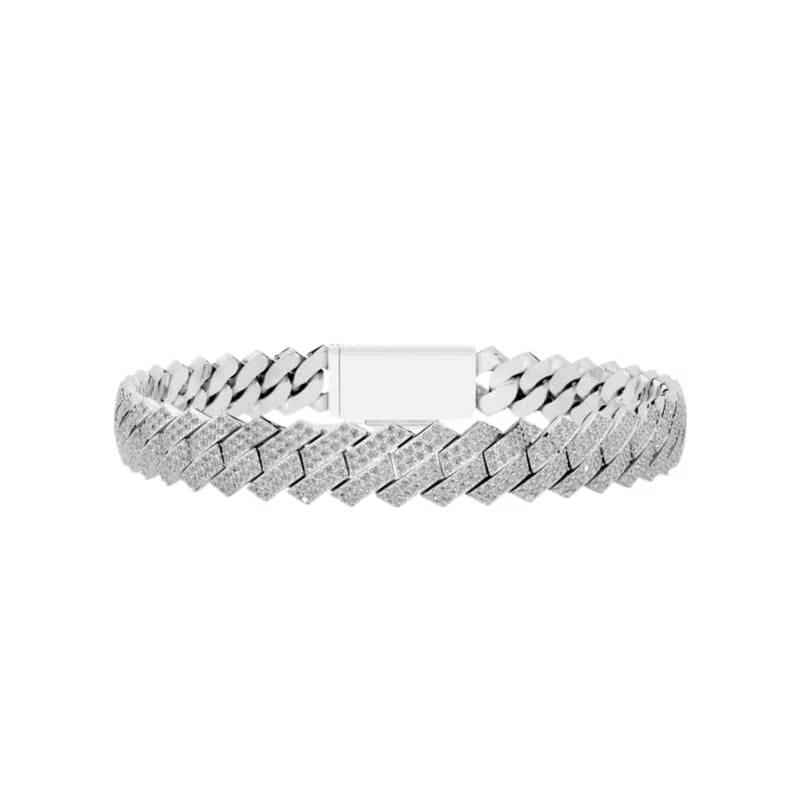 8MM ELEVATED HAVANA LINK SILVER