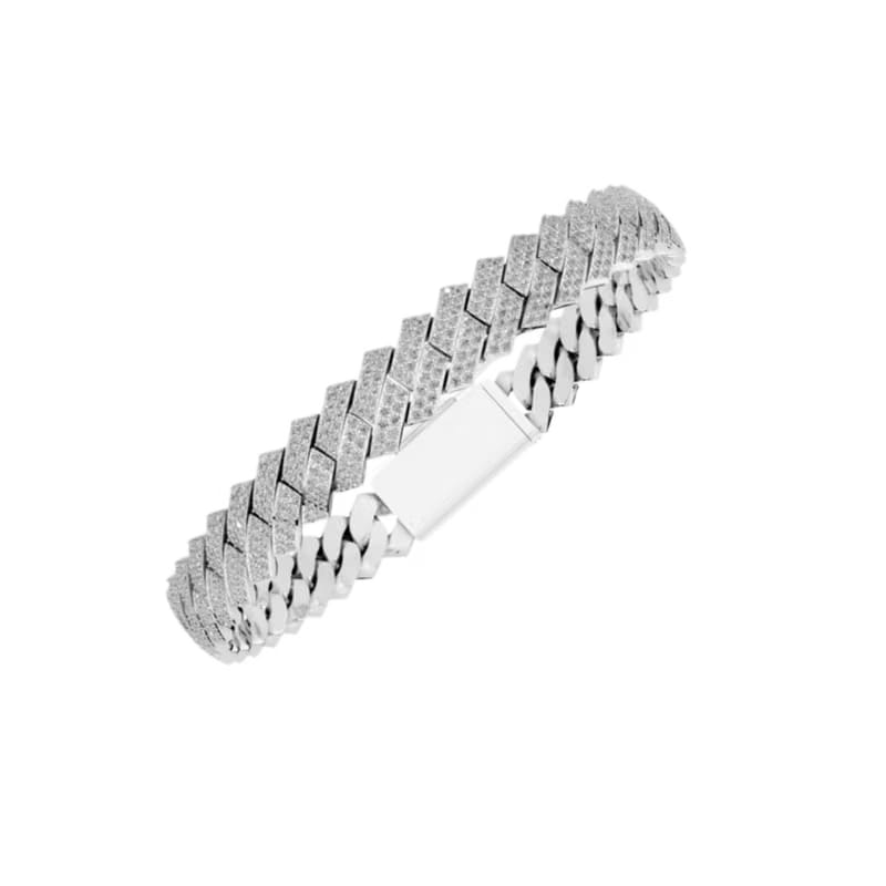 8MM ELEVATED HAVANA LINK SILVER