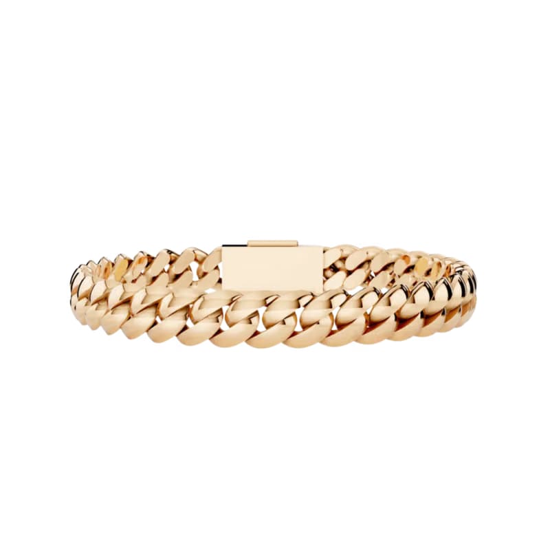 8MM SOLID HAVANA LINK ROSE GOLD