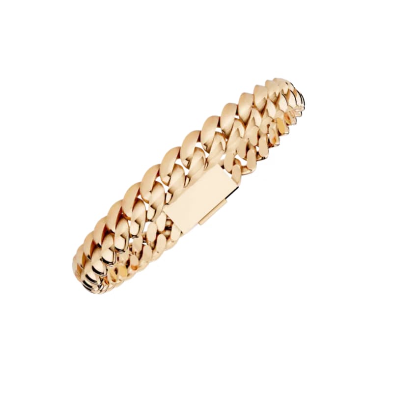 8MM SOLID HAVANA LINK ROSE GOLD