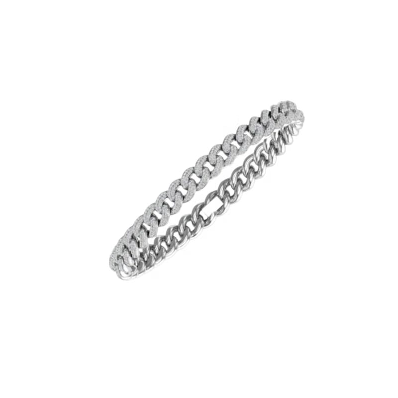 9MM HAVANA LINK SILVER